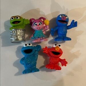 Colorful Sesame Street Character Figurines